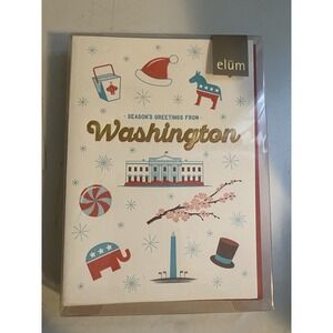 Season Greeting from Washington Blank Holiday Cards - set of 8 NEW!